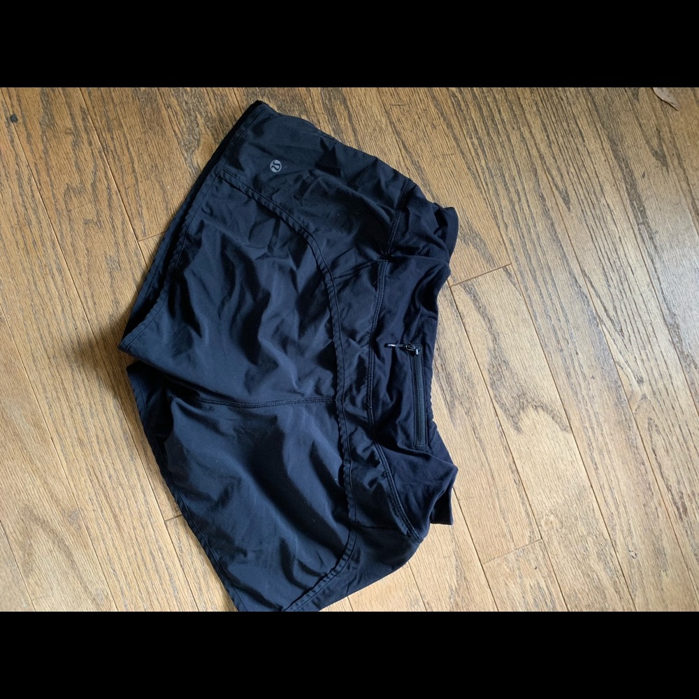 Lululemon black womens shorts, size 10